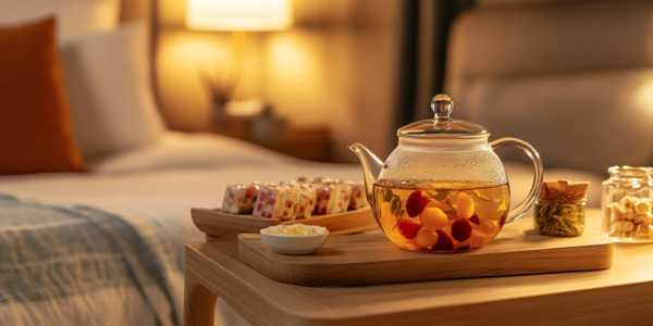 Mesa con una taza y luz cálida en un ambiente tranquilo, ideal para una pausa